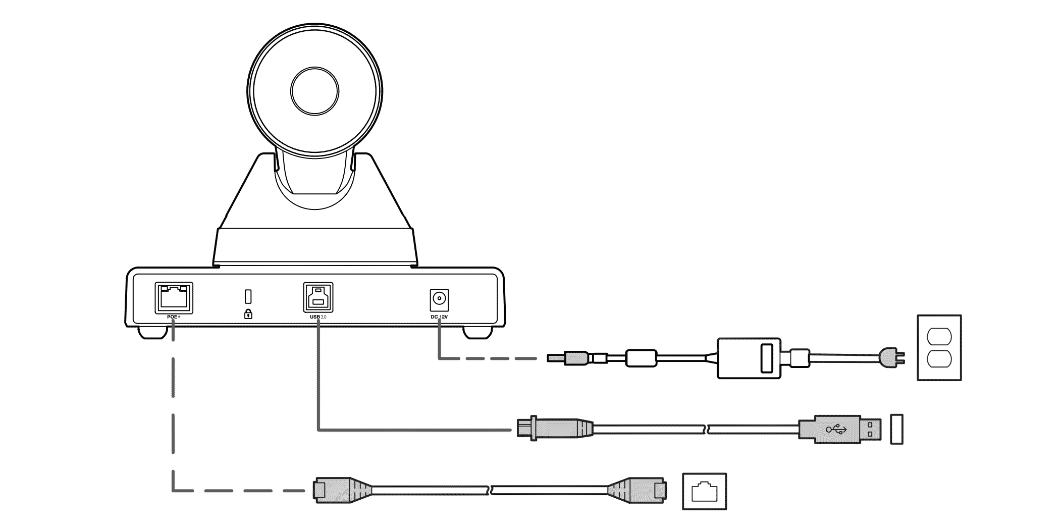 Установка и подключение Poly Power Kit for Poly Studio E60